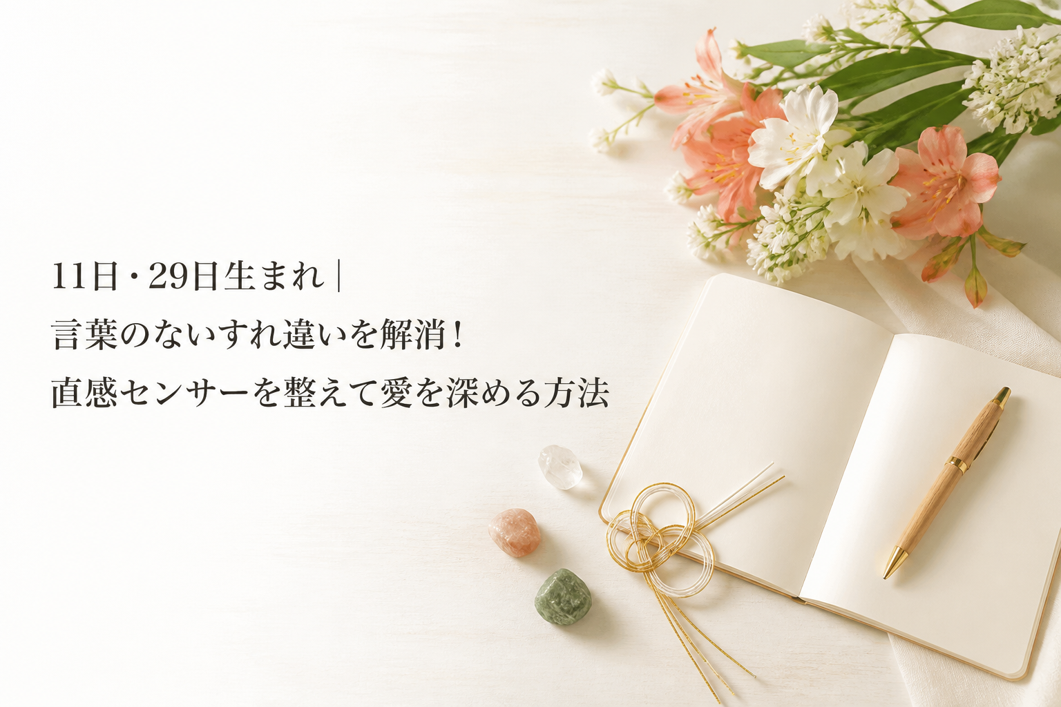 11日・29日生まれ｜言葉のないすれ違いを解消！直感センサーを整えて愛を深める方法