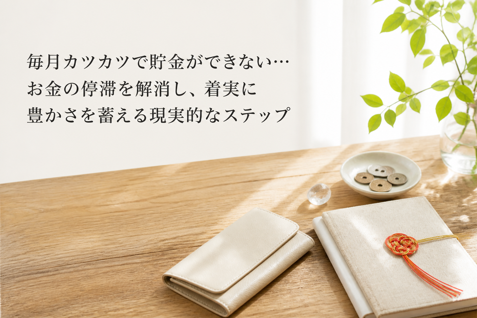 毎月カツカツで貯金ができない…お金の停滞を解消し、着実に豊かさを蓄える現実的なステップ
