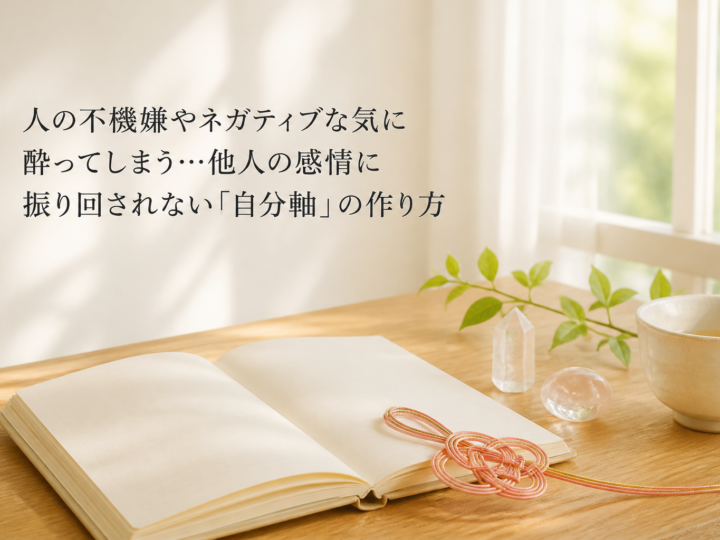 人の不機嫌やネガティブな気に酔ってしまう…他人の感情に振り回されない「自分軸」の作り方