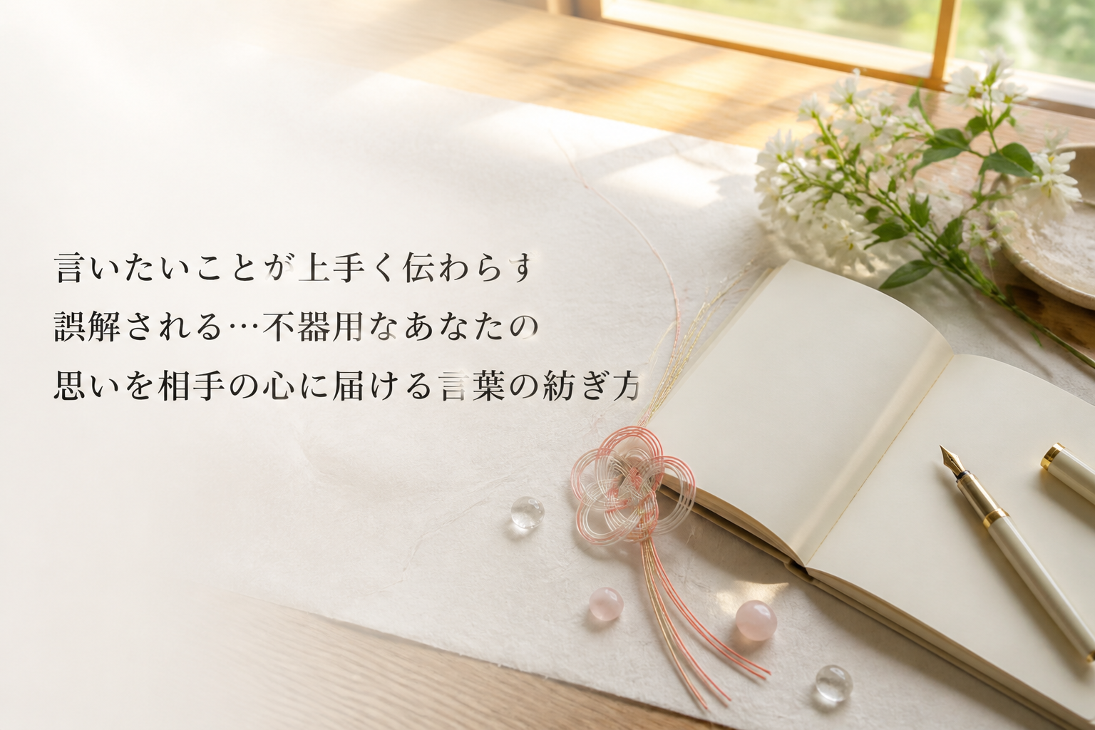 言いたいことが上手く伝わらず誤解される…不器用なあなたの思いを相手の心に届ける言葉の紡ぎ方