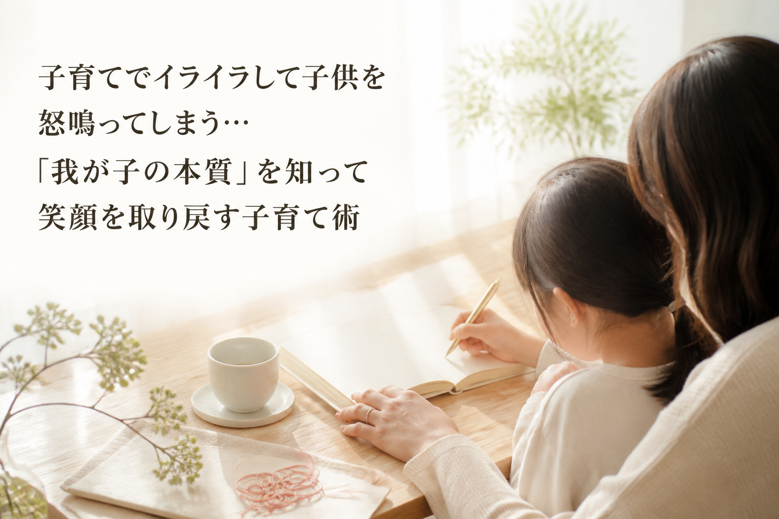 子育てでイライラして子供を怒鳴ってしまう…「我が子の本質」を知って笑顔を取り戻す子育て術