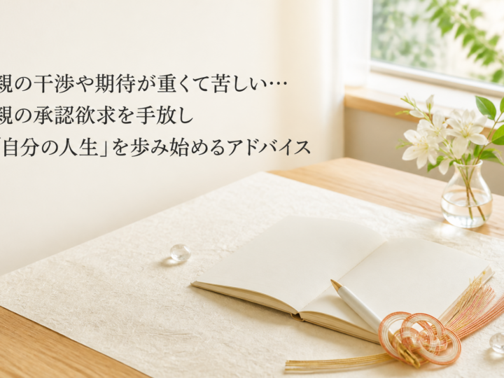 親の干渉や期待が重くて苦しい…親の承認欲求を手放し「自分の人生」を歩み始めるアドバイス