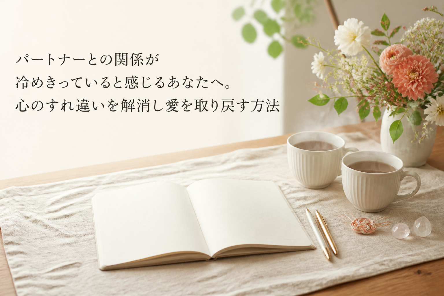パートナーとの関係が冷めきっていると感じるあなたへ。心のすれ違いを解消し愛を取り戻す方法