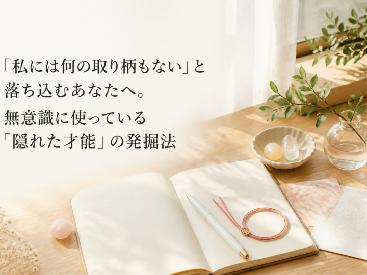「私には何の取り柄もない」と落ち込むあなたへ。無意識に使っている「隠れた才能」の発掘法