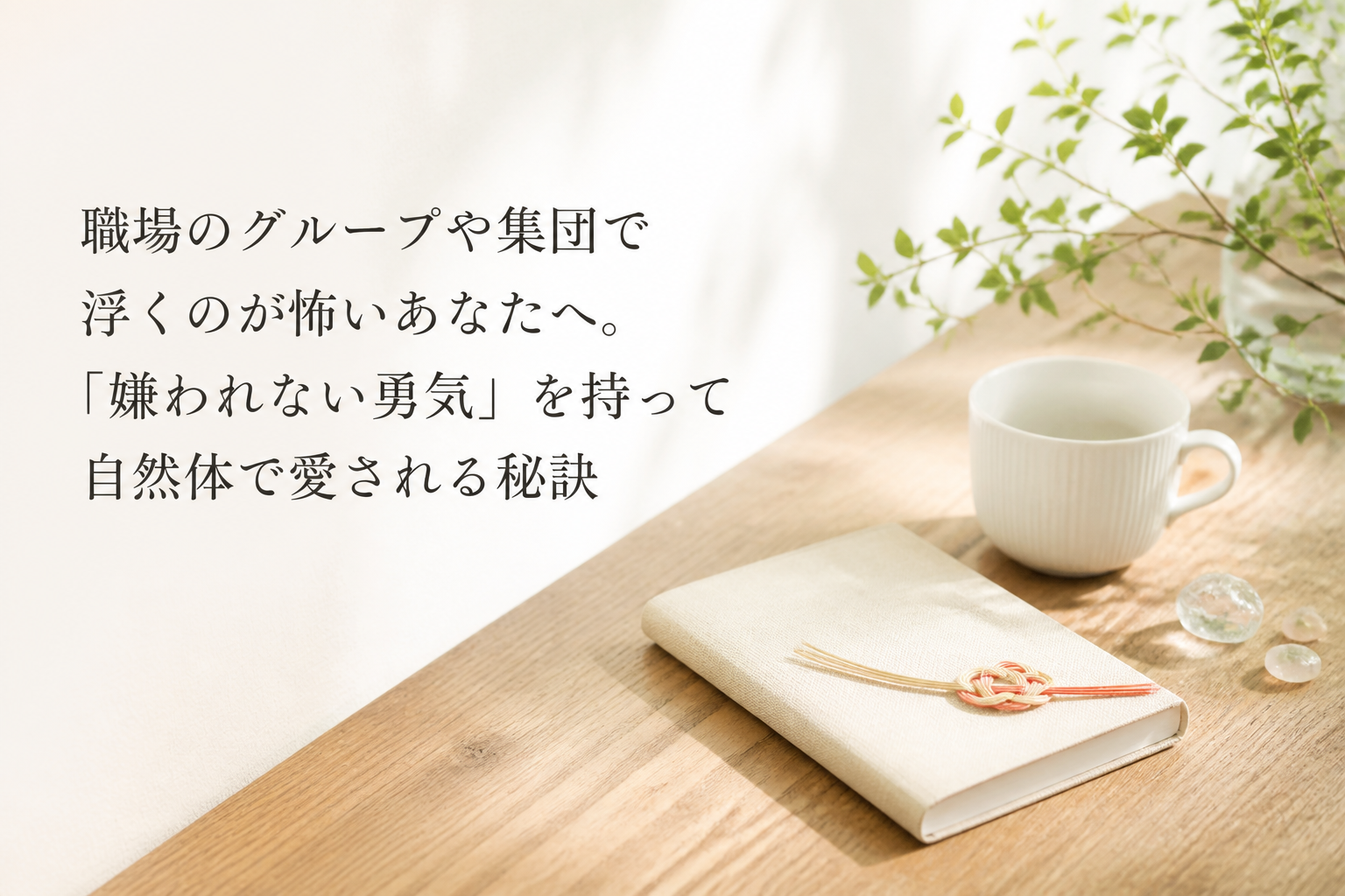 職場のグループや集団で浮くのが怖いあなたへ。「嫌われない勇気」を持って自然体で愛される秘訣