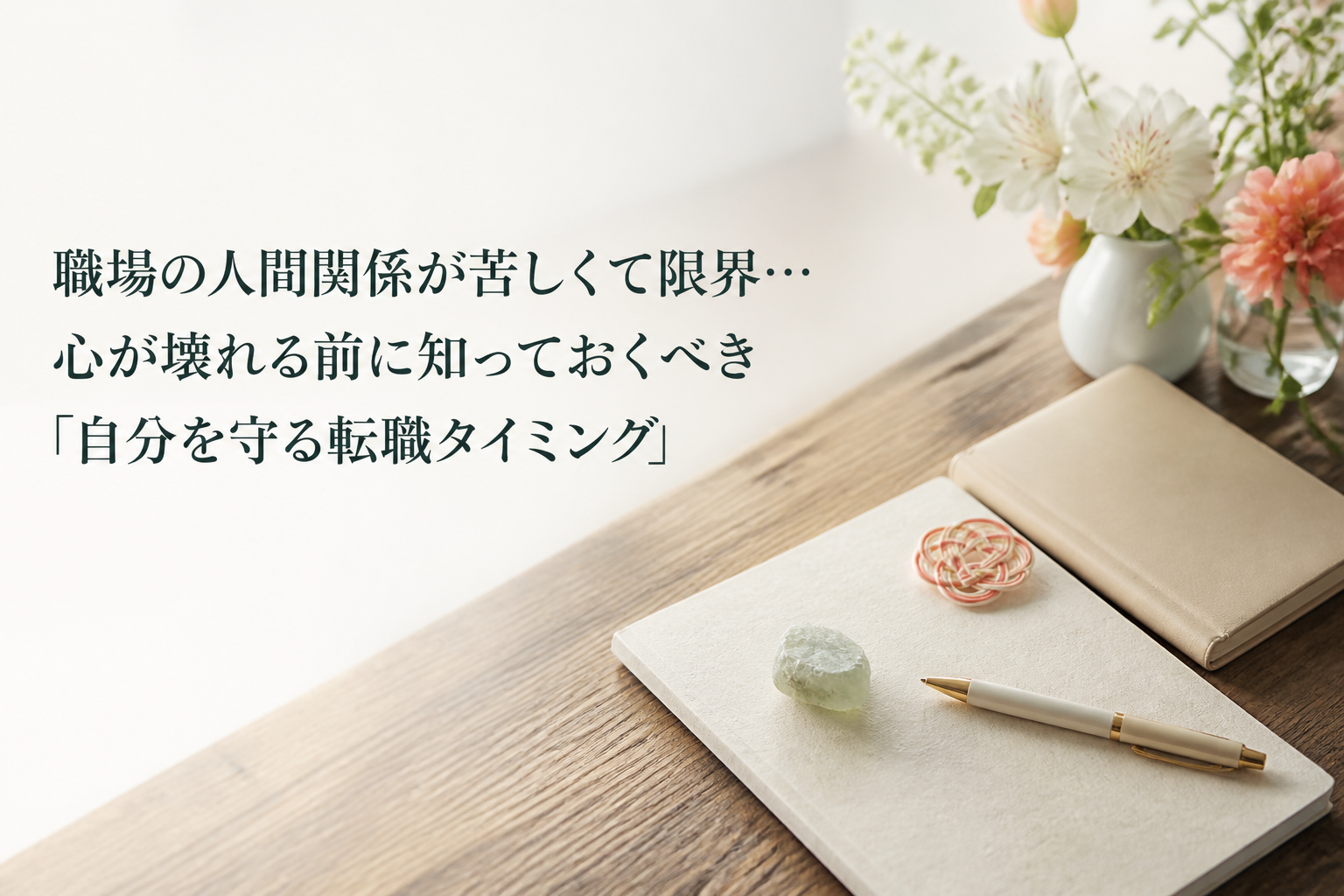 職場の人間関係が苦しくて限界…心が壊れる前に知っておくべき「自分を守る転職タイミング」