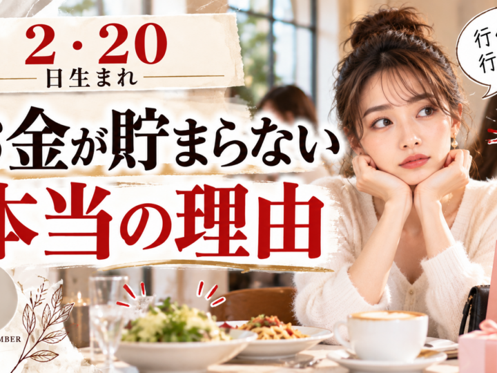 2・20日生まれ｜お金が貯まらない本当の理由