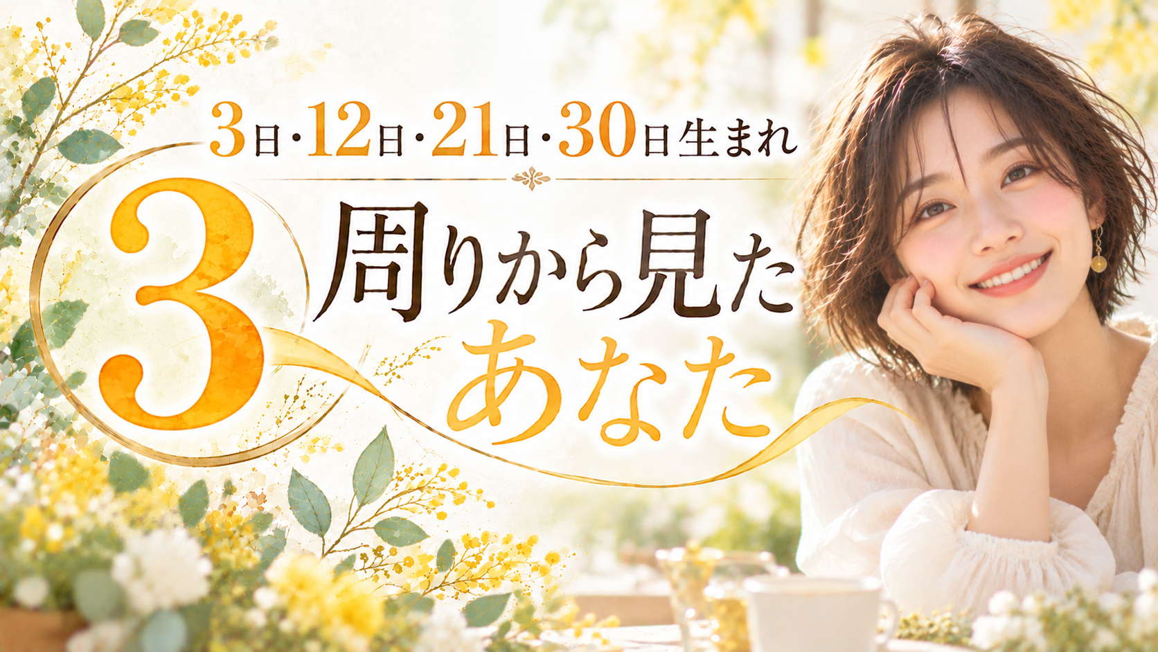 3・12・21・30日生まれ｜周りから見たあなた
