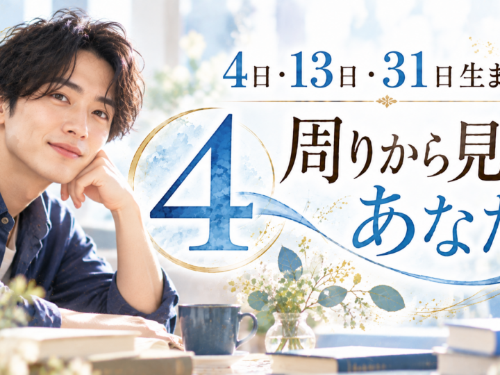 4・13・31日生まれ｜周りから見たあなた